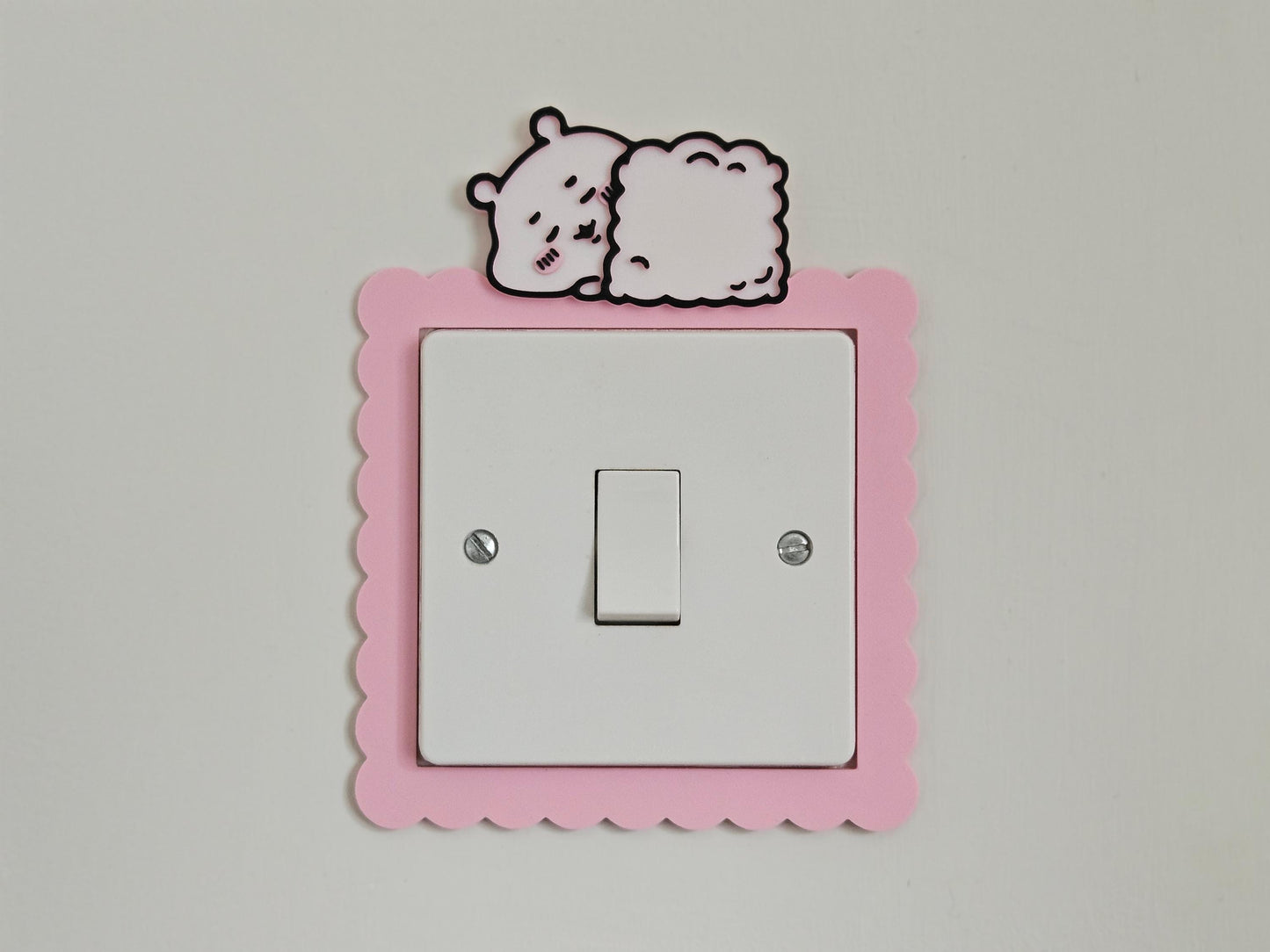 Chiikawa Sleeping on Lightswitch Cover