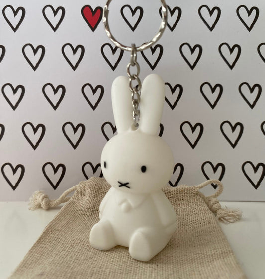 Cute Bunny Rabbit Keyring