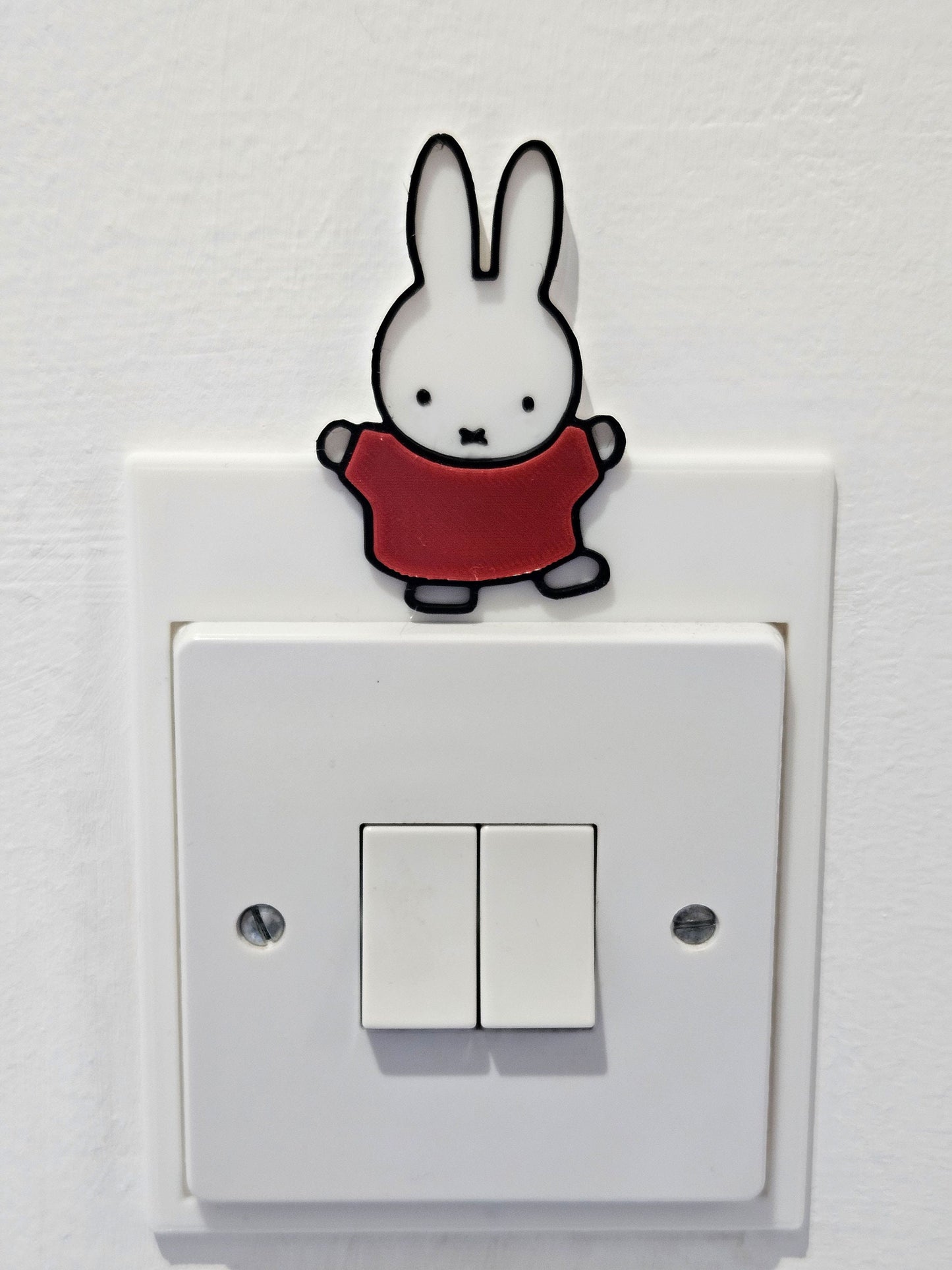 Cute Bunny Rabbit Custom Lightswitch Cover |  Multiple Colours!