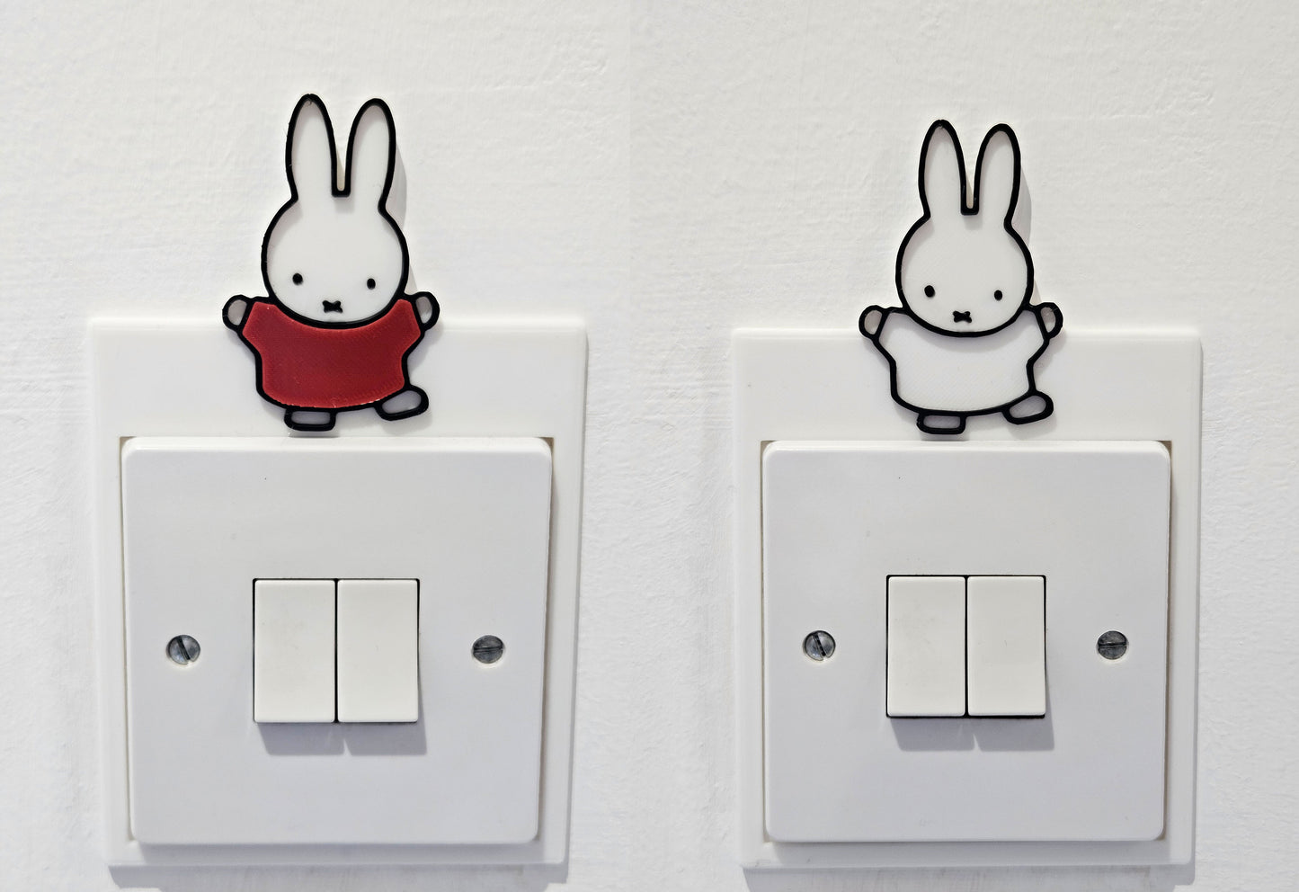 Cute Bunny Rabbit Custom Lightswitch Cover |  Multiple Colours!