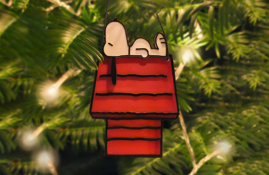 Dog on House Ornament