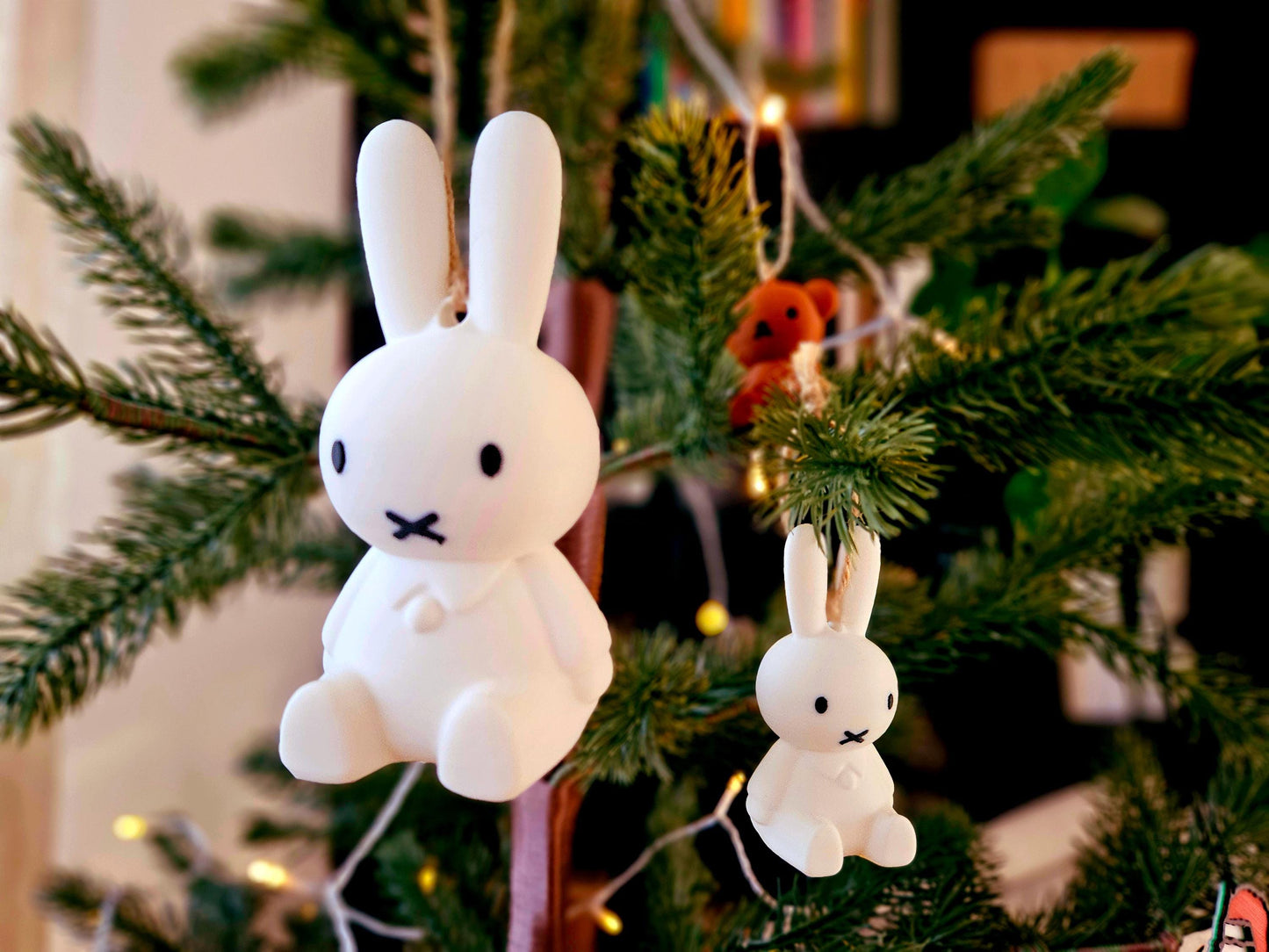 Cute Bunny Rabbit Cartoon Inspired Ornament
