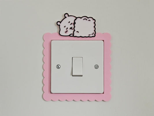 Chiikawa Sleeping on Lightswitch Cover