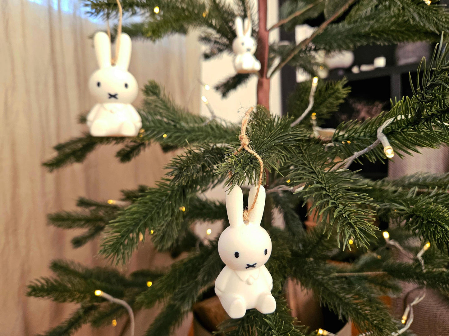 Cute Bunny Rabbit Cartoon Inspired Ornament