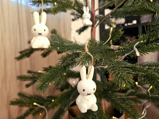 Cute Bunny Rabbit Cartoon Inspired Ornament
