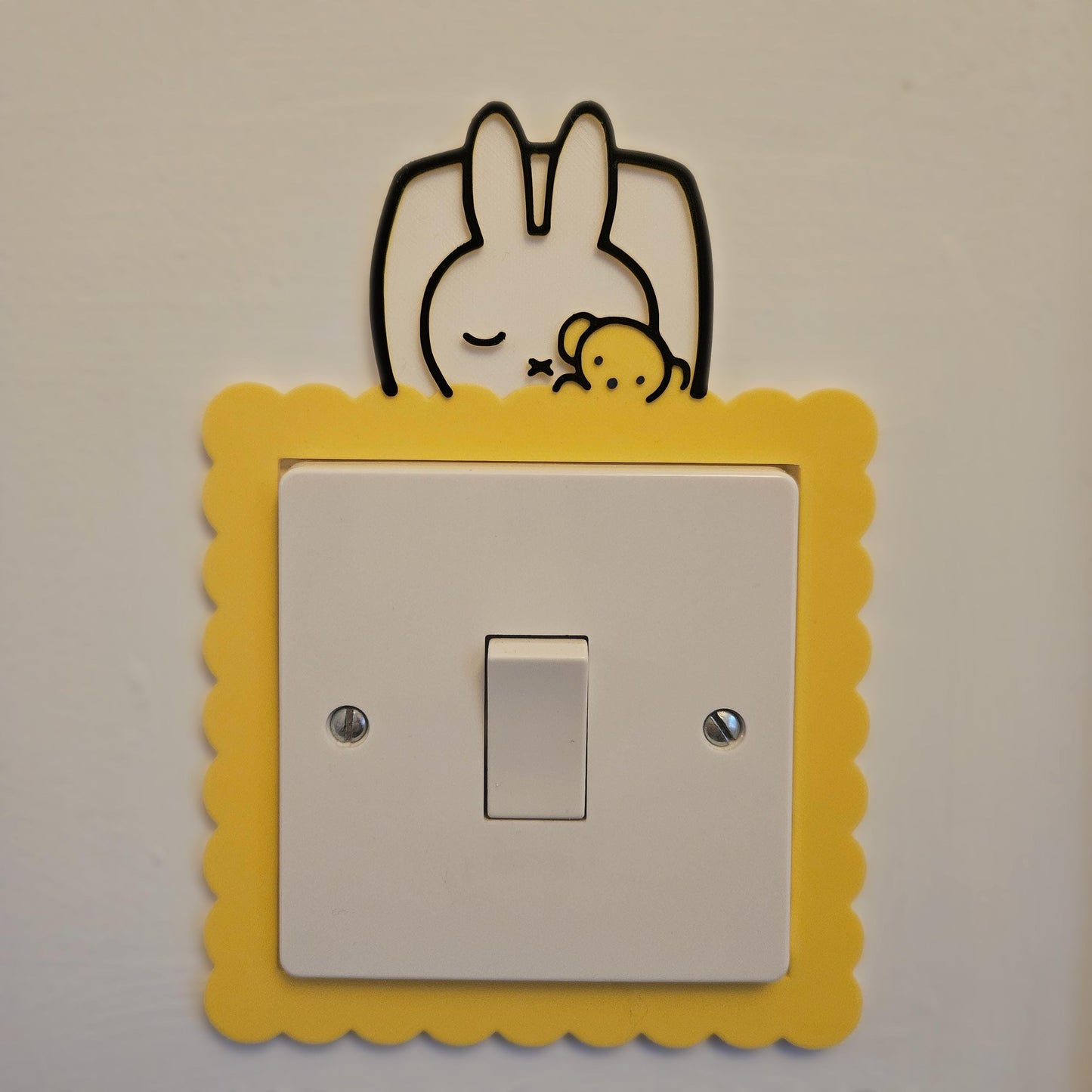 Sleeping Bunny Rabbit Lightswitch Cover